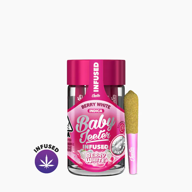 1694642300-jeeter-baby-berry_white-ca.jpg.webp JEETER | Baby Jeeters Berry White – 5 Pack Infused Prerolls (0.5g each) - Image 1