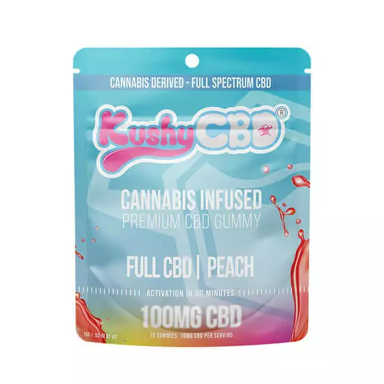 Kushy_Punch_Full_CBD_Peach.webp Kushy Punch Peach Full CBD Gummy - Image 1