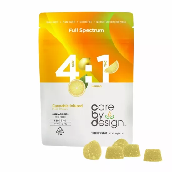 care_by_design_4_to_1_gummies.webp Care by Design 4:1 Lemon - Fruit Chews - Image 1